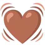 cuore marrone + cuore che batte