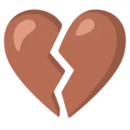 cuore marrone + cuore infranto