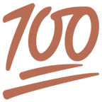 cuore marrone + 100 punti