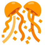 cuore arancione + coriandoli