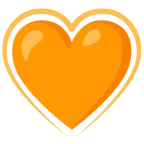 cuore arancione + cuori