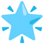 cuore azzurro + stella che brilla