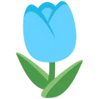 cuore azzurro + tulipano