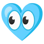 cuore azzurro + occhi