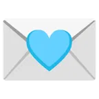 cuore azzurro + lettera d’amore