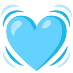 cuore azzurro + cuore che batte