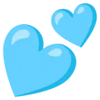 cuore azzurro + due cuori