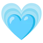 cuore azzurro + cuore che cresce