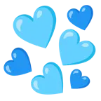 cuore azzurro + cuore blu