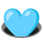 cuore azzurro + buco