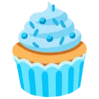 cuore azzurro + cupcake