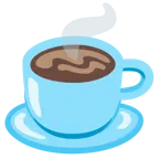 cuore azzurro + bevanda calda
