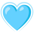 cuore azzurro + cuori