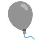 cuore grigio + palloncino