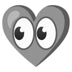 cuore grigio + occhi