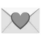 cuore grigio + lettera d’amore