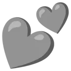 cuore grigio + due cuori