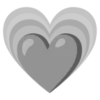 cuore grigio + cuore che cresce