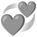 cuore grigio + cuori che girano