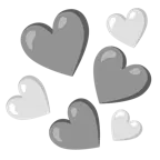cuore grigio + cuore bianco