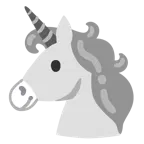 cuore grigio + unicorno