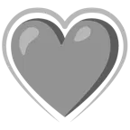 cuore grigio + cuori