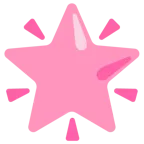 cuore rosa + stella che brilla
