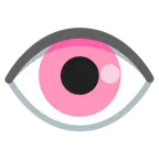 cuore rosa + occhio
