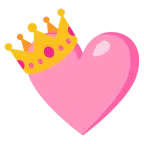 cuore rosa + corona