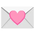 cuore rosa + lettera d’amore