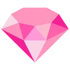 cuore rosa + gemma