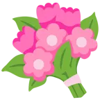 cuore rosa + mazzo di fiori