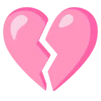 cuore rosa + cuore infranto