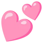 cuore rosa + due cuori