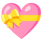 cuore rosa + cuore con fiocco