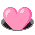 cuore rosa + buco