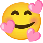 cuore rosa + faccina con cuoricini