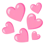 pink heart + pink heart