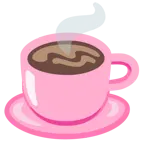 cuore rosa + bevanda calda