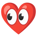 cuore rosso + occhi
