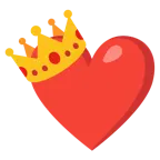 cuore rosso + corona