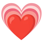 cuore rosso + cuore che cresce