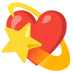 cuore rosso + stella con scia