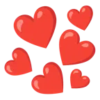 red heart + red heart
