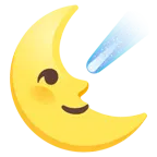 faccina ultimo quarto di luna + cometa