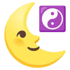faccina ultimo quarto di luna + Yin e Yang