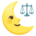 faccina ultimo quarto di luna + bilancia a doppio piatto