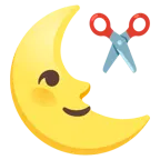 faccina ultimo quarto di luna + forbici