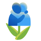tulipano + persone che si abbracciano