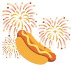 Feuerwerk + Hotdog